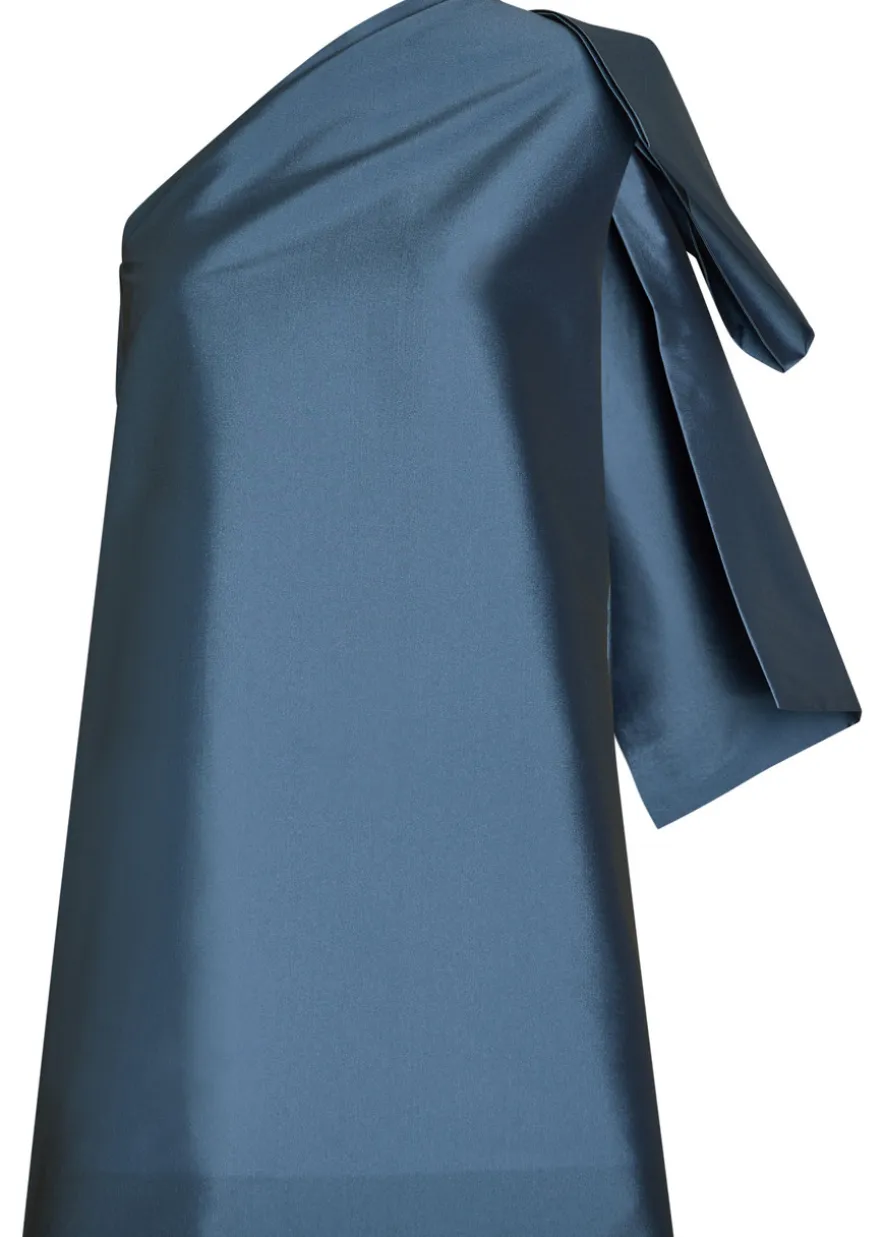 Winnette bow-appliquéd taffeta mini dress