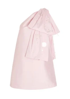 Winnie bow-embellished taffeta mini dress