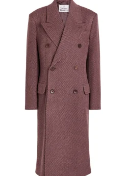 Winston double-breasted wool coat