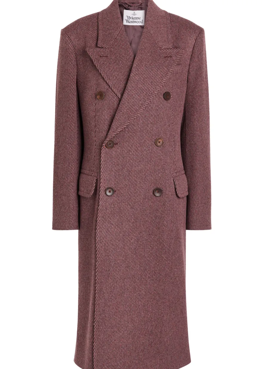 Winston double-breasted wool coat