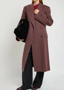 Winston double-breasted wool coat