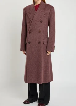 Winston double-breasted wool coat