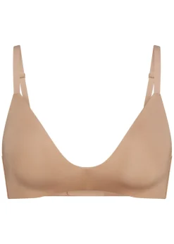 Wireless stretch-jersey t-shirt bra