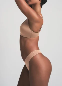 Wireless stretch-jersey t-shirt bra