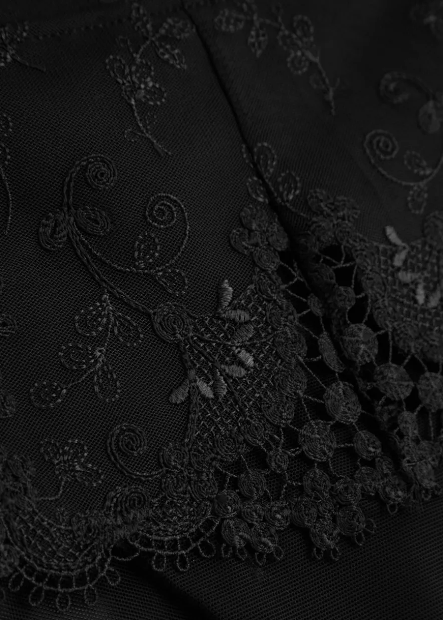 Wish black tulle briefs