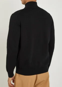 Woodhouse half-zip cotton jumper