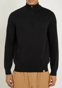 Woodhouse half-zip cotton jumper