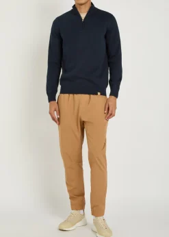 Woodhouse half-zip cotton jumper