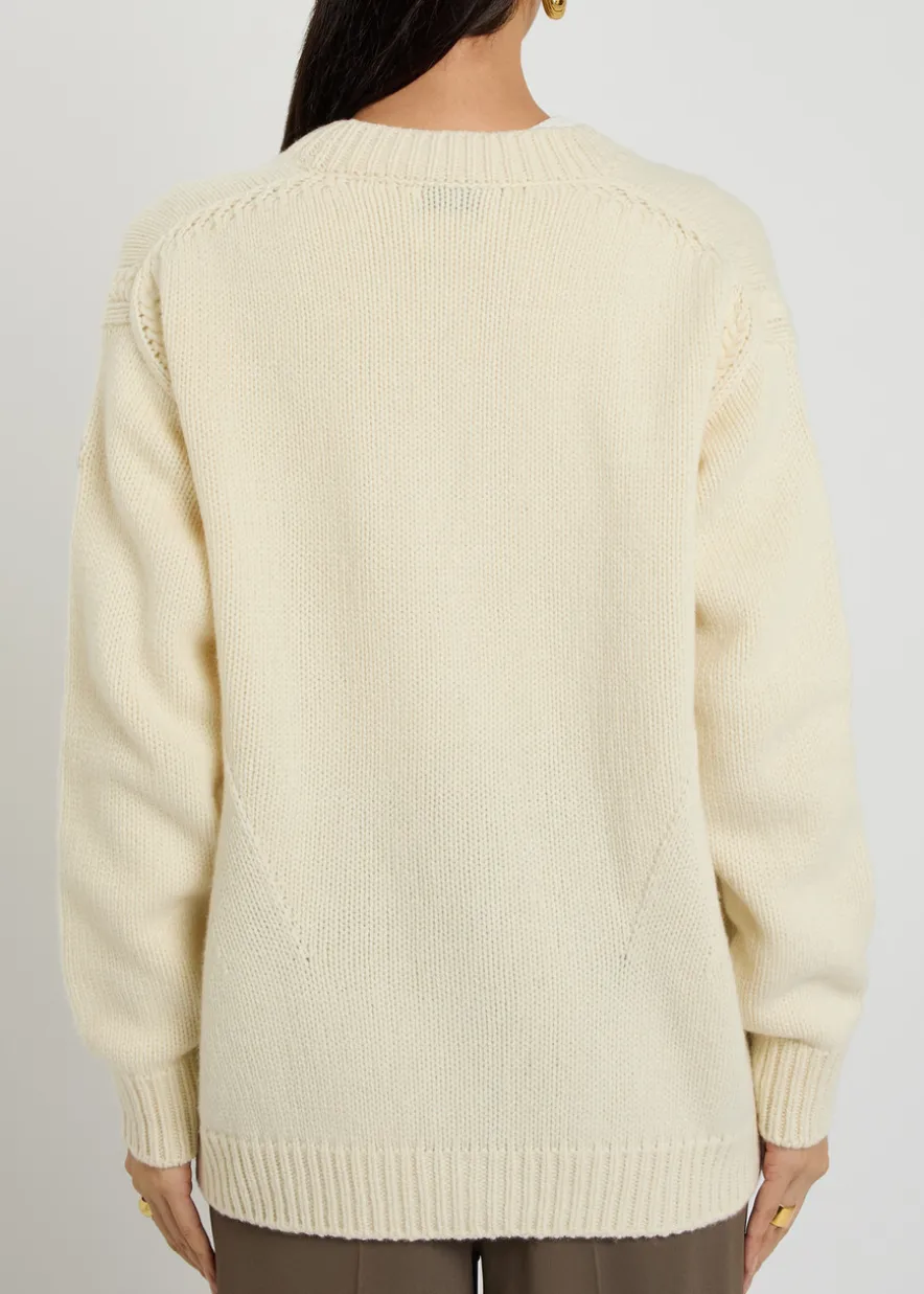 Wool and cashmere-blend cardigan