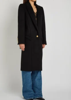 Wool and cashmere-blend coat
