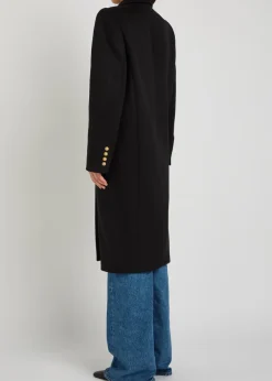 Wool and cashmere-blend coat