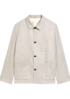 Wool and cashmere-blend overshirt