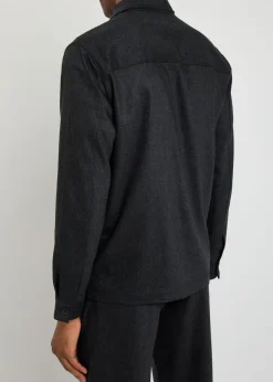 Wool and cashmere-blend overshirt