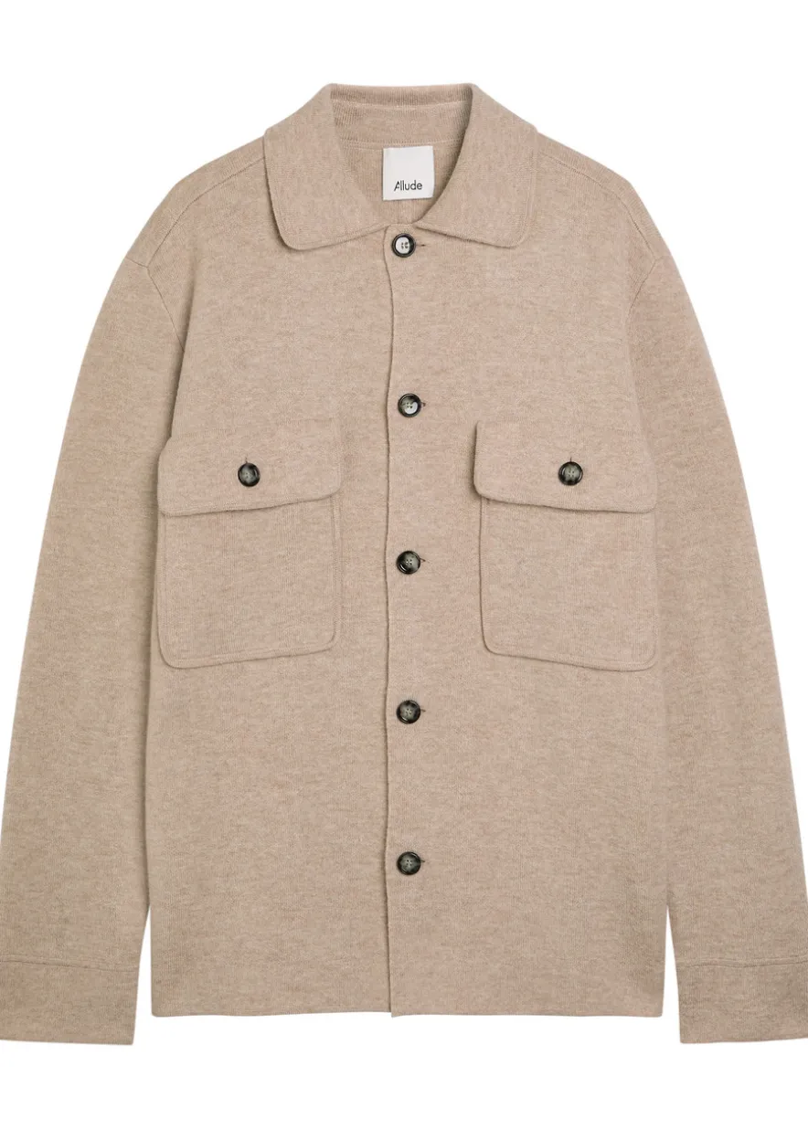 Wool and cashmere-blend overshirt