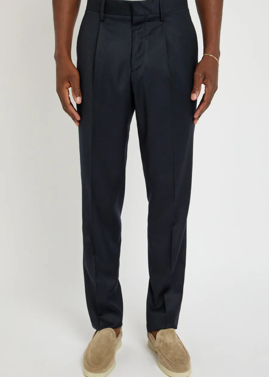 Wool and cashmere-blend trousers