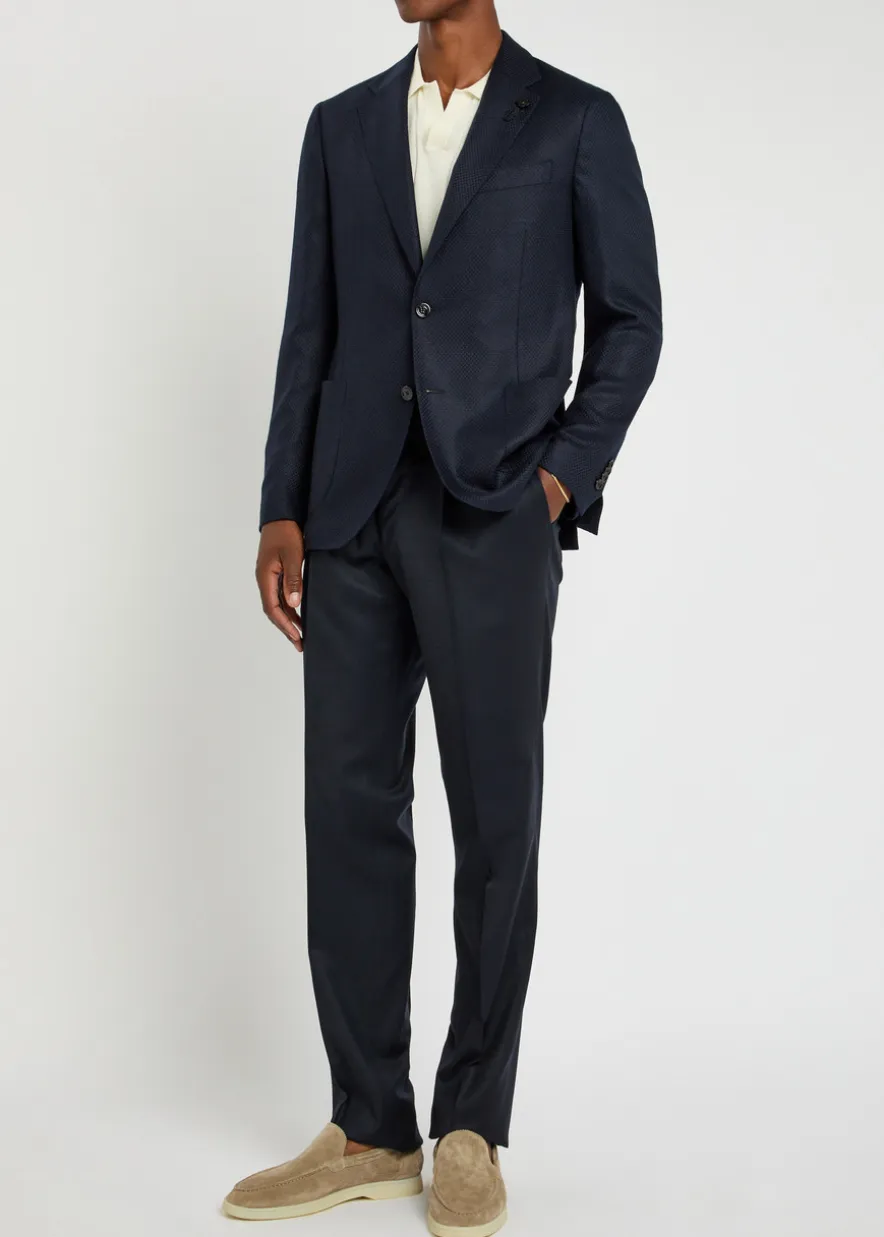 Wool and cashmere-blend trousers