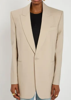 Wool blazer jacket