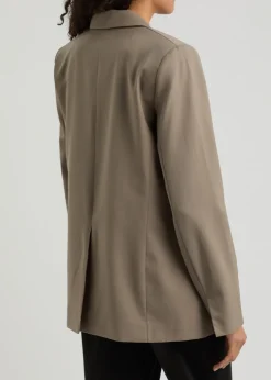 Wool-blend blazer