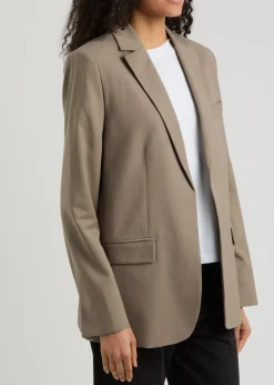Wool-blend blazer