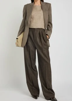 Wool-blend blazer