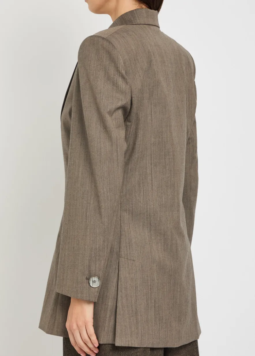Wool-blend blazer