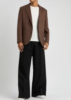 Wool-blend blazer