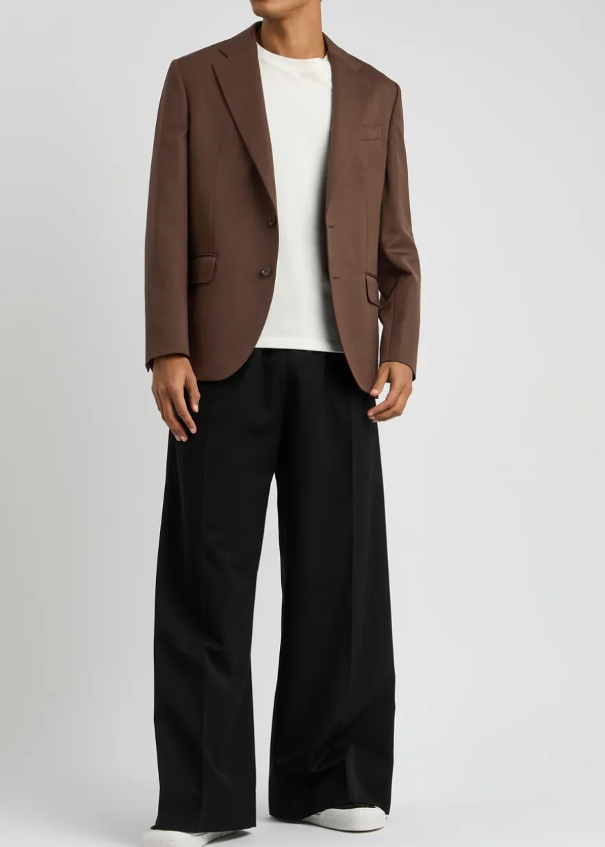 Wool-blend blazer