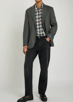 Wool-blend blazer