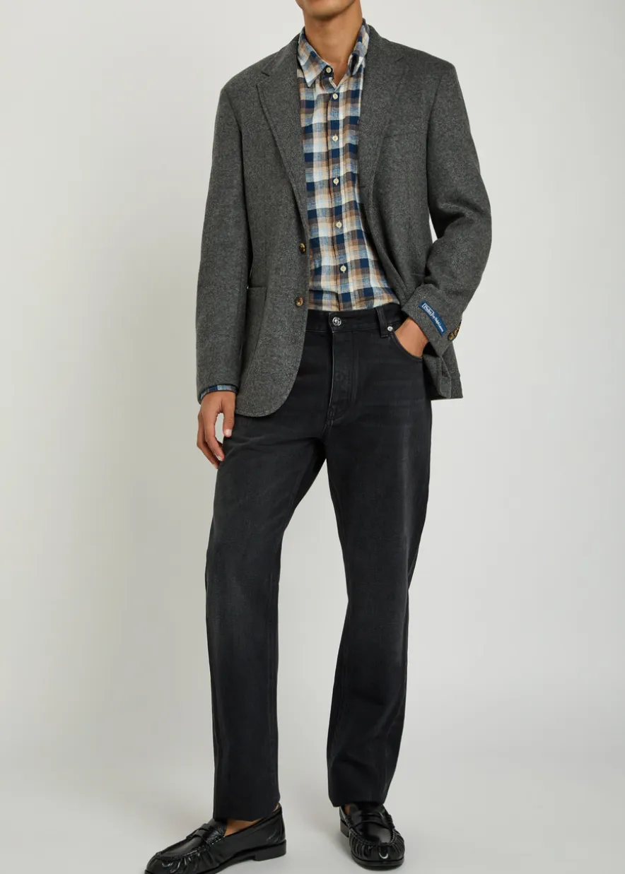 Wool-blend blazer