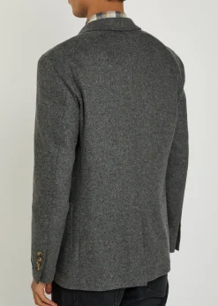 Wool-blend blazer