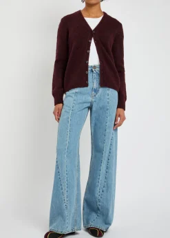 Wool-blend cardigan