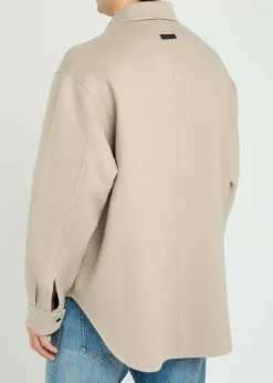 Wool-blend overshirt