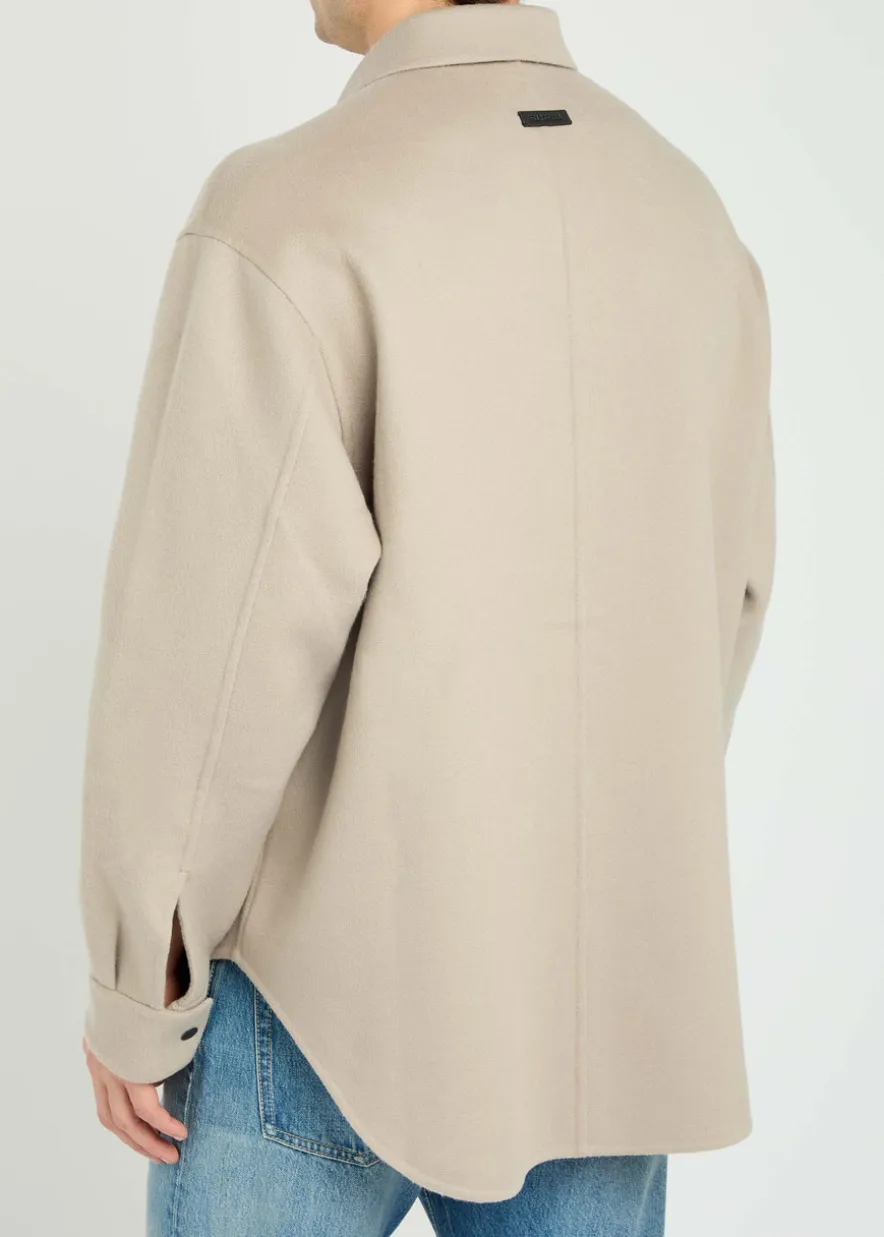 Wool-blend overshirt