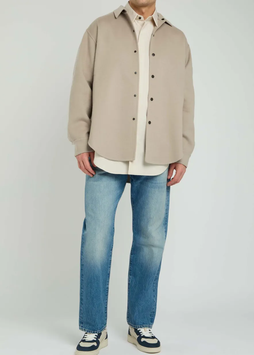 Wool-blend overshirt