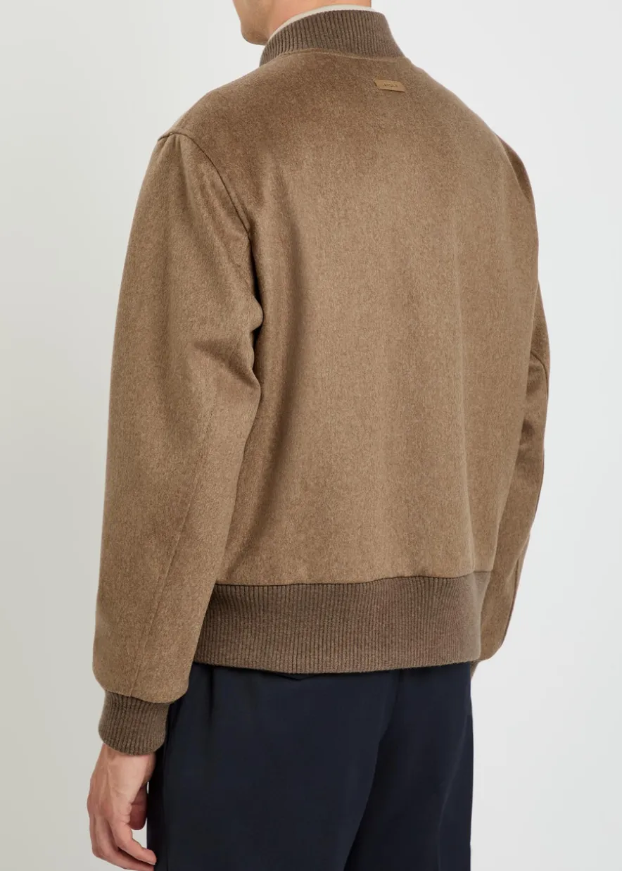 Wool bomber jacket