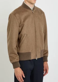 Wool bomber jacket