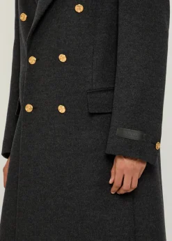 Wool double-breasted pea coat