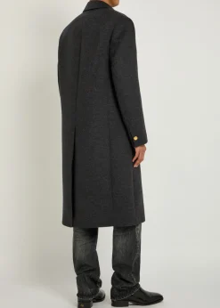 Wool double-breasted pea coat