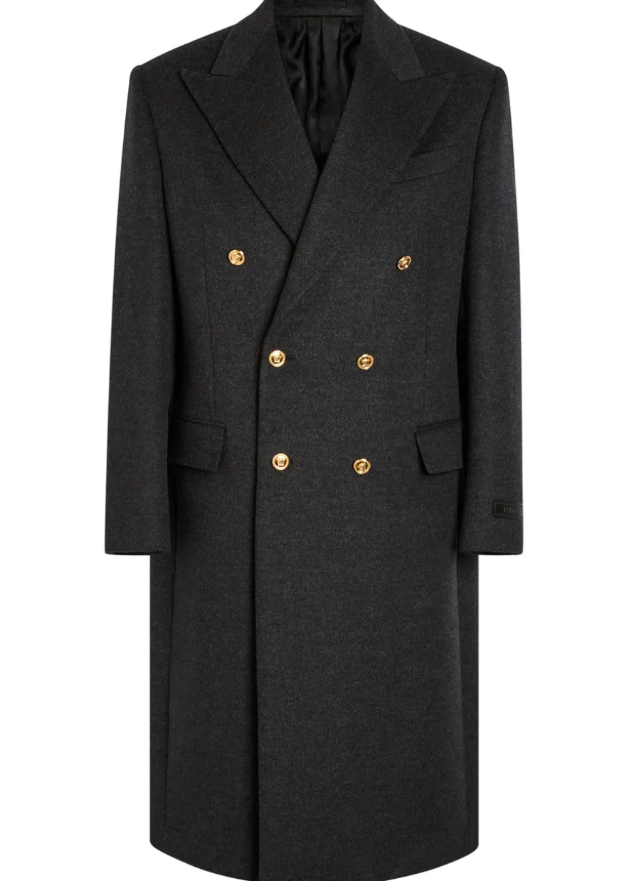 Wool double-breasted pea coat