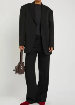 Wool gabardine blazer