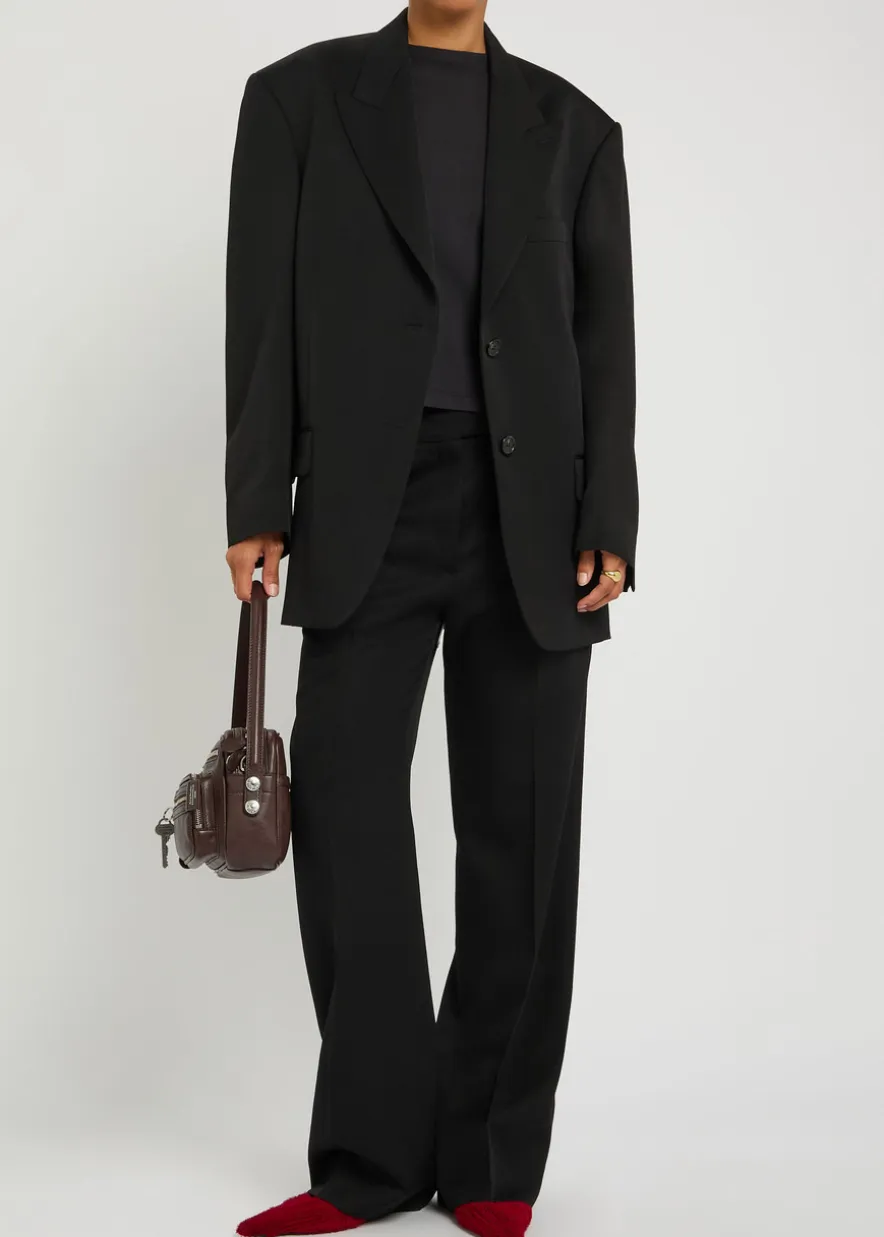 Wool gabardine blazer