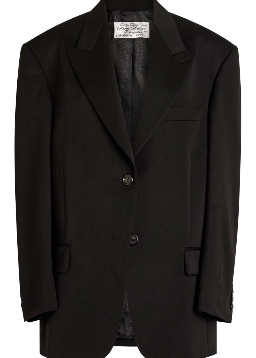 Wool gabardine blazer