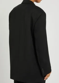 Wool gabardine blazer