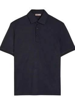 Wool-jersey polo shirt