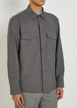 Wool overshirt