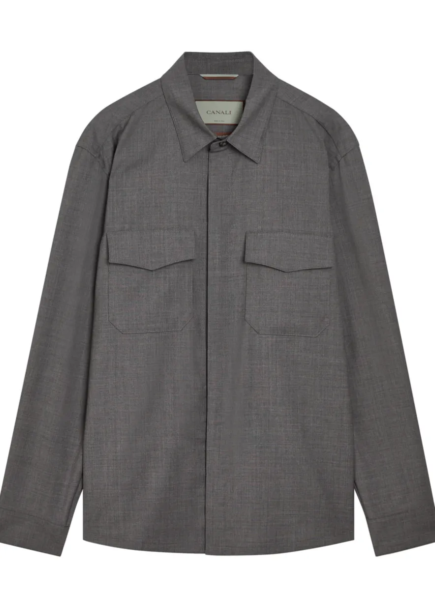 Wool overshirt