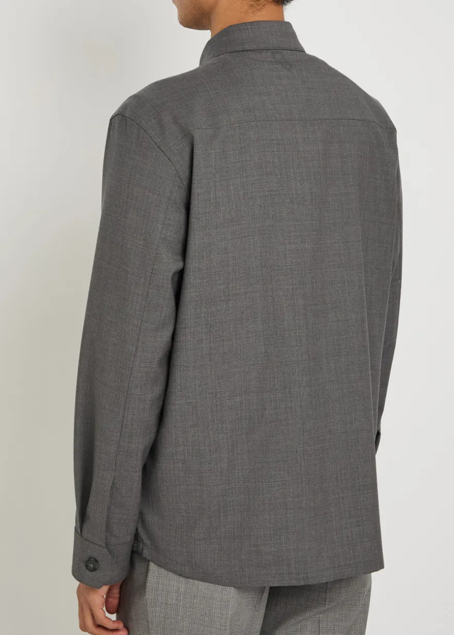 Wool overshirt