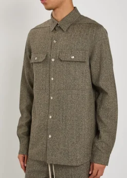 Wool overshirt