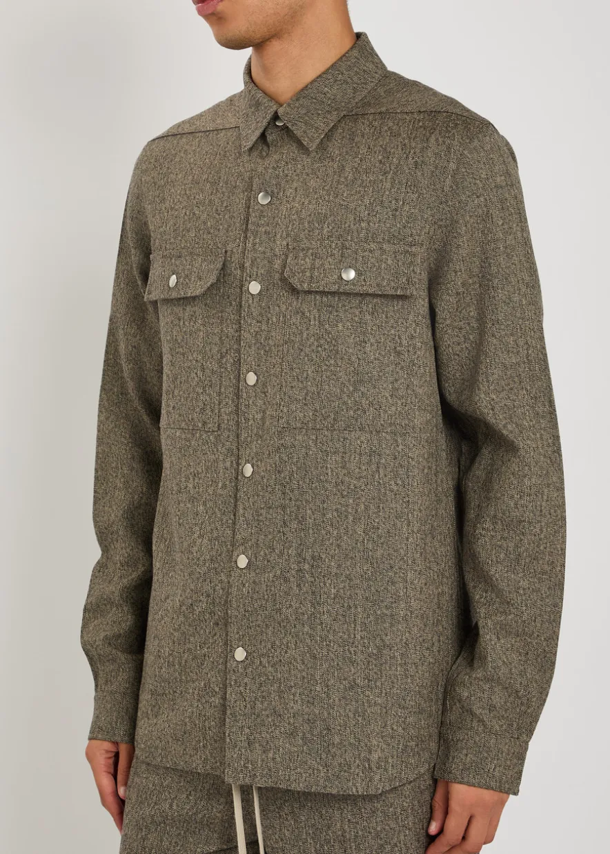 Wool overshirt