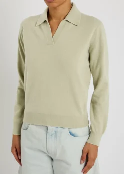 Wool polo jumper
